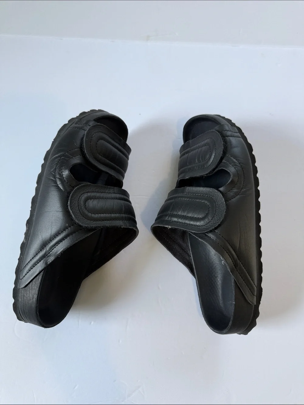 Birkenstock Black Men's Dual-Strap Slide Sandals